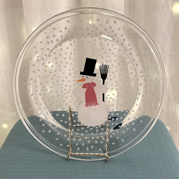 Bodman Other - Vtg Bodman Snowman Holiday Plate Made in France